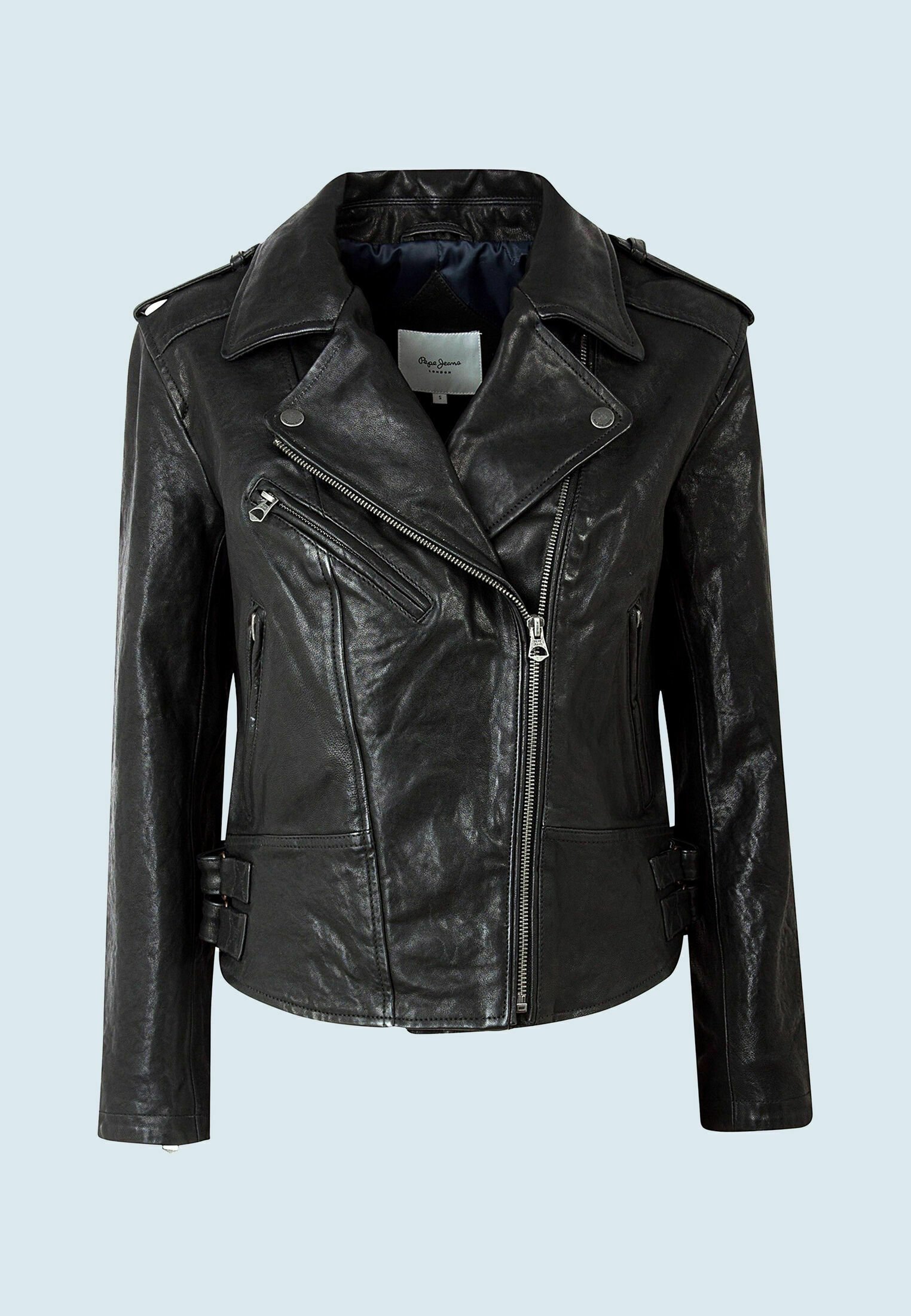 Pepe Jeans MEGAN - Chaqueta de cuero - black/negro - Zalando.es