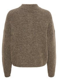 Gestuz ALPHA CARDIGAN Cardigan dark sand melange/brun - Main Image