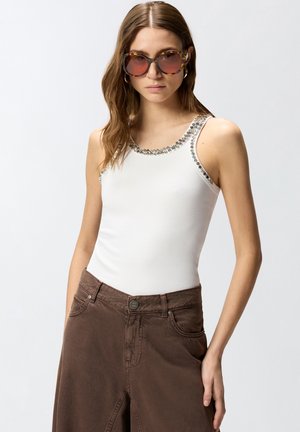 Pinko CORIANDOLI - Μπλούζα - bianco brill