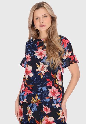 T-shirts print - navy multicolor