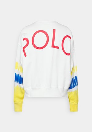 LOGO TIE-DYE FRENCH TERRY SWEATSHIRT - Felpa - white yellow