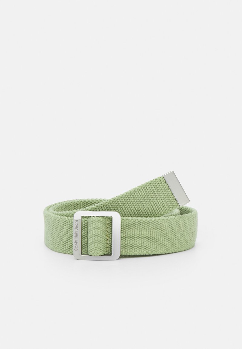 Calvin Klein Jeans - ACID DYE LOGO BELT UNISEX - Diržas - sharp green, Padidinti