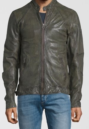 Leren jas - green