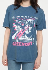 Paradiso Clothing GREEN DAY AMERICAN - Print T-shirt - blue