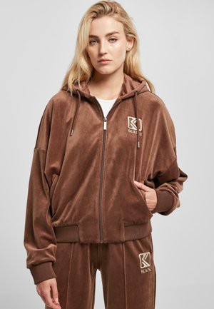 Sweatjacke - dark brown