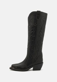 Alma en Pena Cowboy/biker ankle boot - black