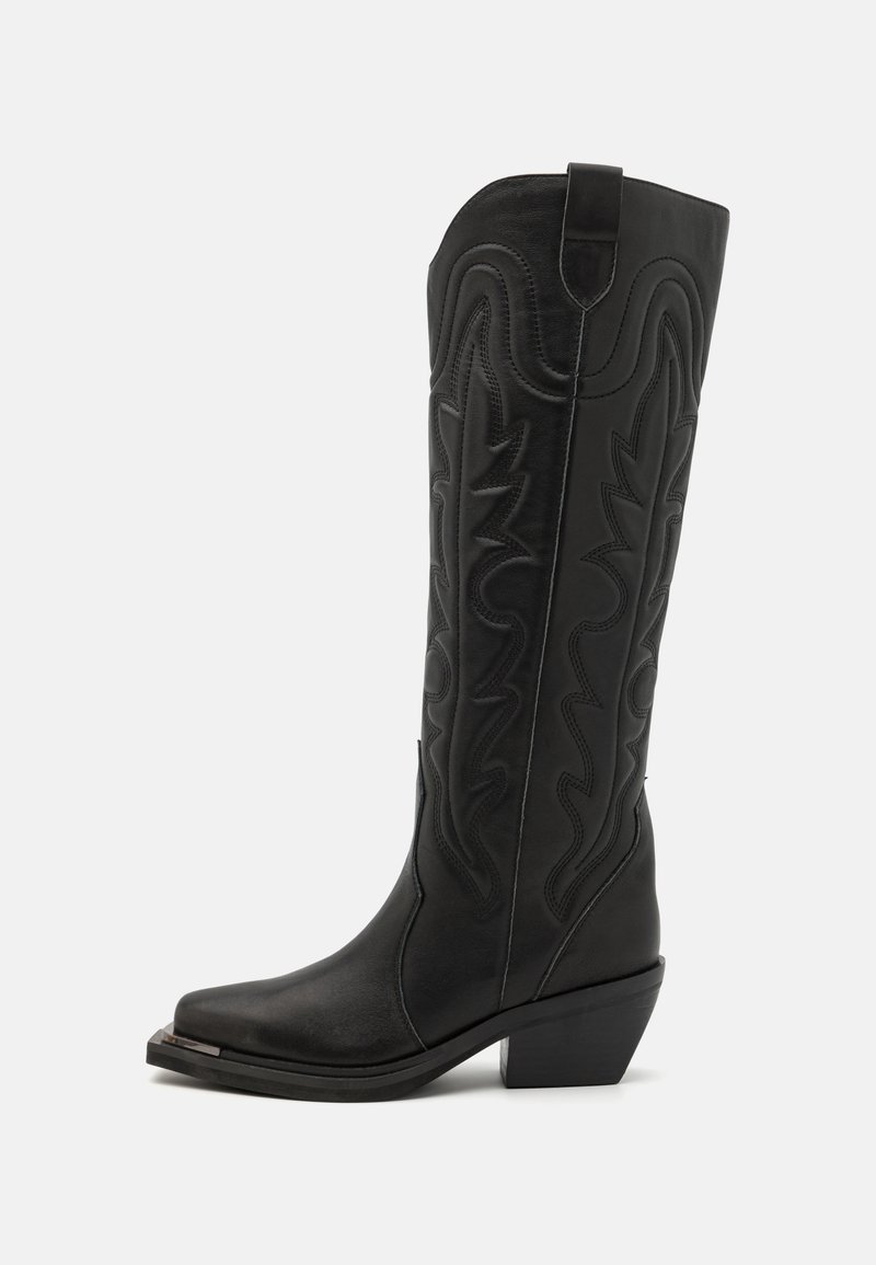 Alma en Pena Cowboy/biker ankle boot - black