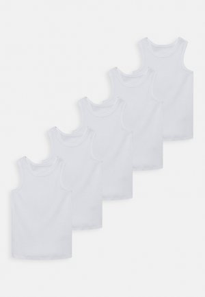 5 PACK PURE COTTON PLAIN VESTS - Camiseta interior - white