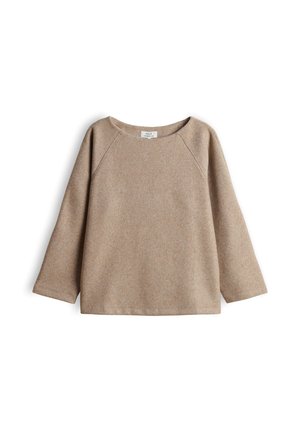 OPUS, RELAXED FIT MELANGE LOOK - Jumper - light mocca