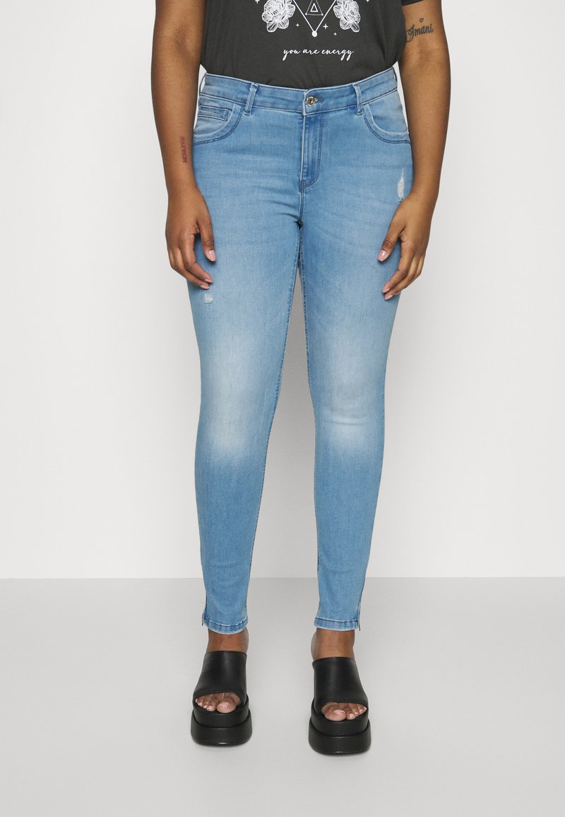 Only Carmakoma Sophie denim skirt blue main image 1