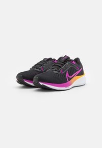Nike Performance AIR ZOOM PEGASUS 40 - Zapatillas running asfalto - black/hyper violet/laser orange/white/anthracite/reflective silver