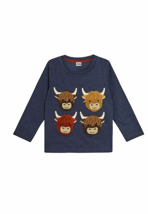 JoJo Maman Bébé HIGHLAND COW BOUCLE - REGULAR FIT - Pitkähihainen paita - denim