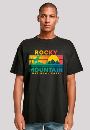 Print T-shirt - schwarz