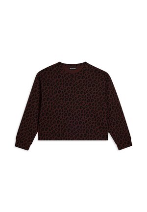 LEOPARDATA GIROCOLLO - Sweatshirt - brown