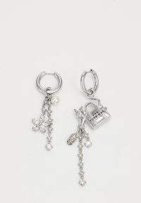 CATS OUT OF THE BAG EARRINGS - Oorbellen - silver-coloured