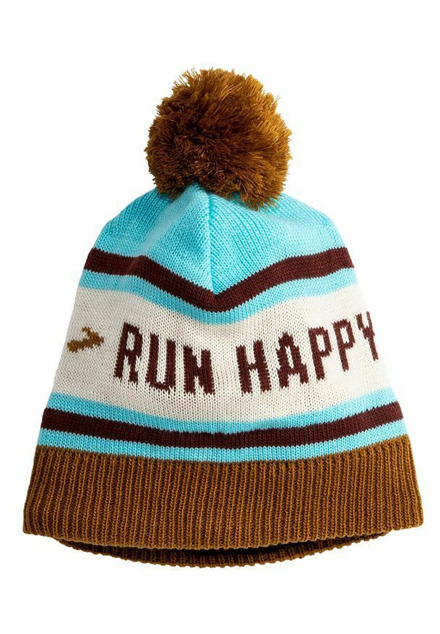 Brooks HERITAGE POM Beanie run happy vivid teal/light blue