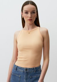 Jimmy Key SLIM FIT HALTER NECK BASIC TOP - Top - peach