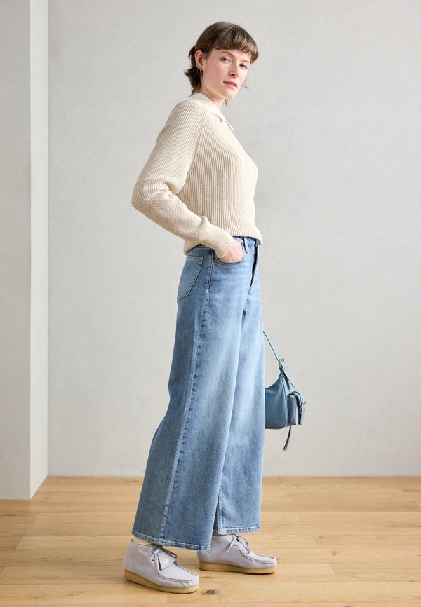 TROUSERS HIGH WAIST WIDE LEG REGULAR LENGTH - Wide Leg3
