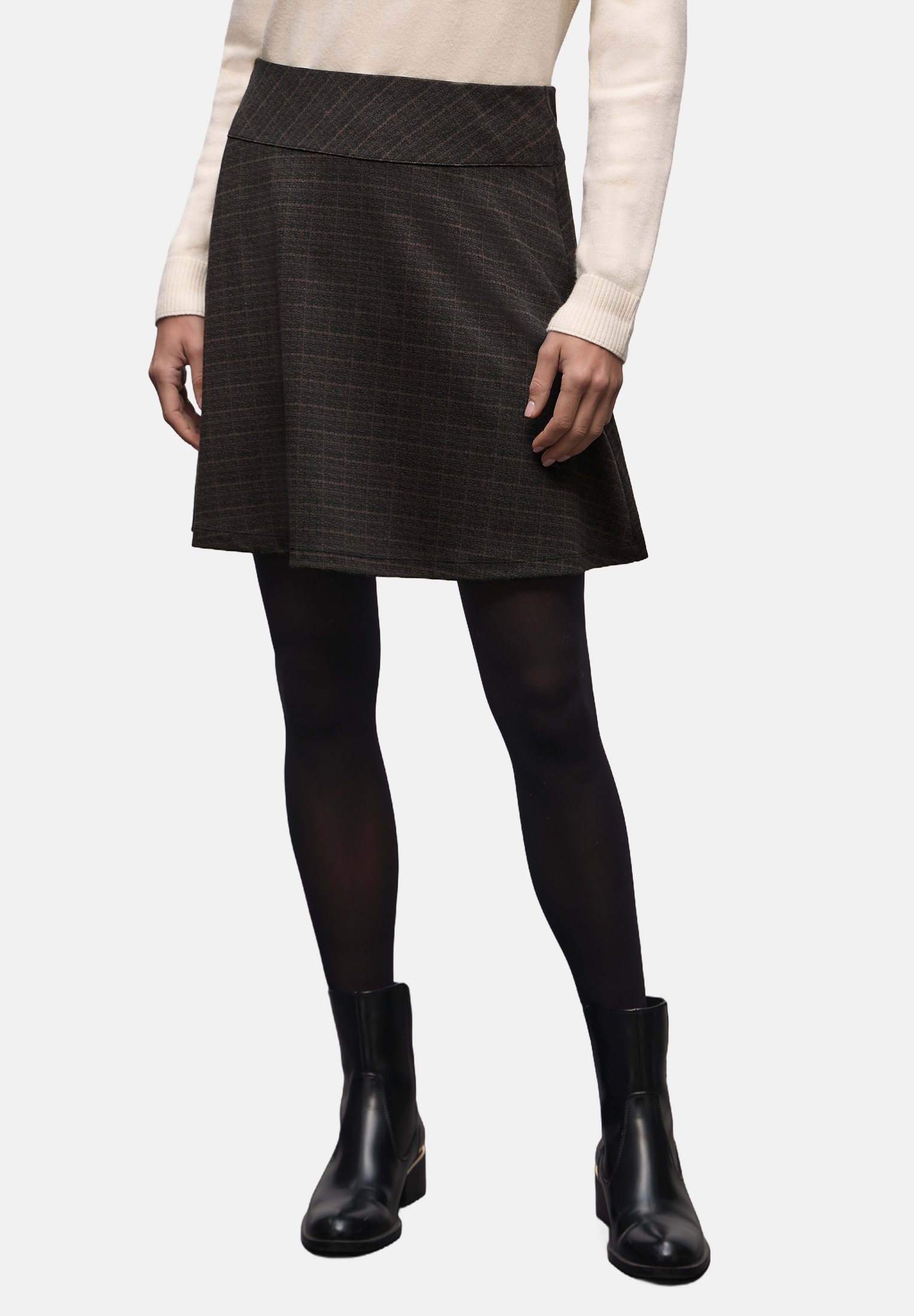 Damen Rock Kariert – Bleistiftrock Mini, High Waisted, Bodycon, Für Herbst/Winter