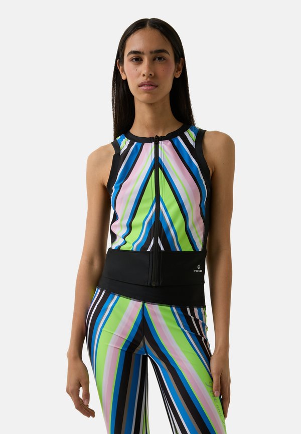 ALMA - Top - blau lime schwarz