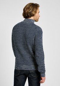 Lee HALF ZIP KNIT - Neule - mood indigo