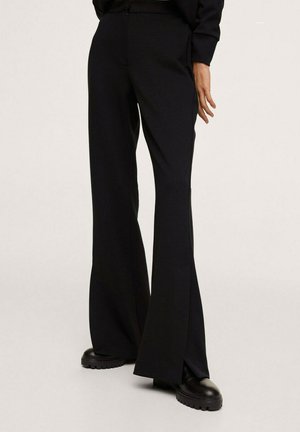 ABERTURAS BAJO - Pantaloni - black