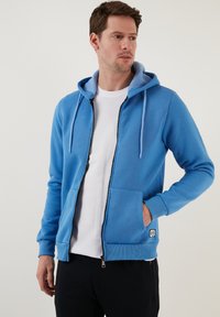 Buratti Majica s kapuljačom i patentnim zatvaračem - blue