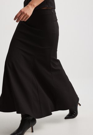 NA-KD Maxi skirt - black