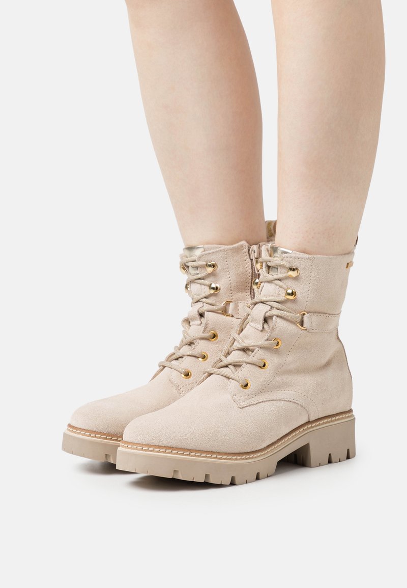 Tamaris Botines con cordones - antelope/tierra - Zalando.es