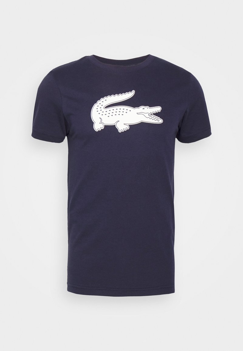 Lacoste Sport BIG LOGO Sport T-shirt navy blue/white