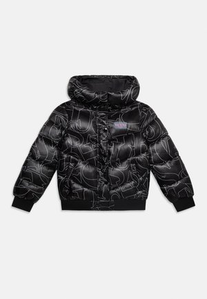 Guess, HOODED PUFFER - Winterjas - black