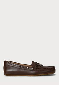 WYLIE NAPPA LEATHER DRIVER - Chaussons - dark hickory