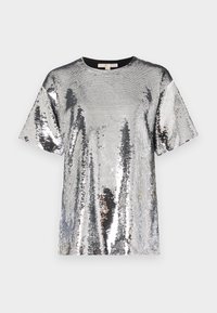 OVRSIZE TUNIC TEE - Tričko s potlačou - silver