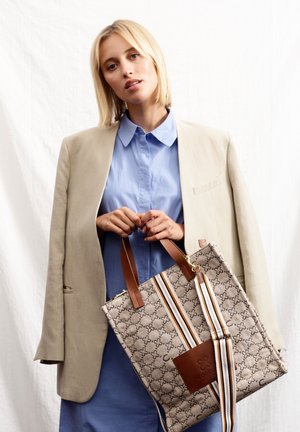 SHOPPER MIT EXKLUSIVEM LOGO-DESSIN - Tote bag - beige