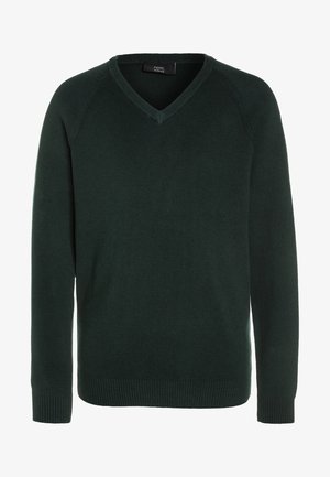 Next V-NECK - Strickpullover - green