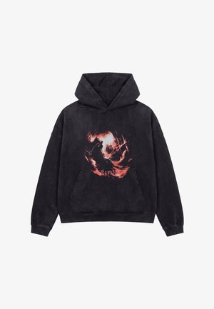 FAVELA, HELL HOODIE - Sweatjakke - black washed