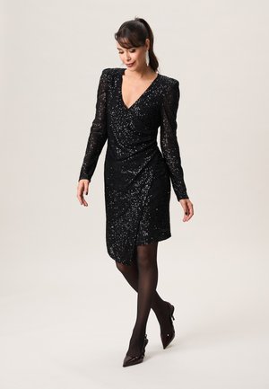 SYLVIA GLITTER - Cocktailjurk - multi black