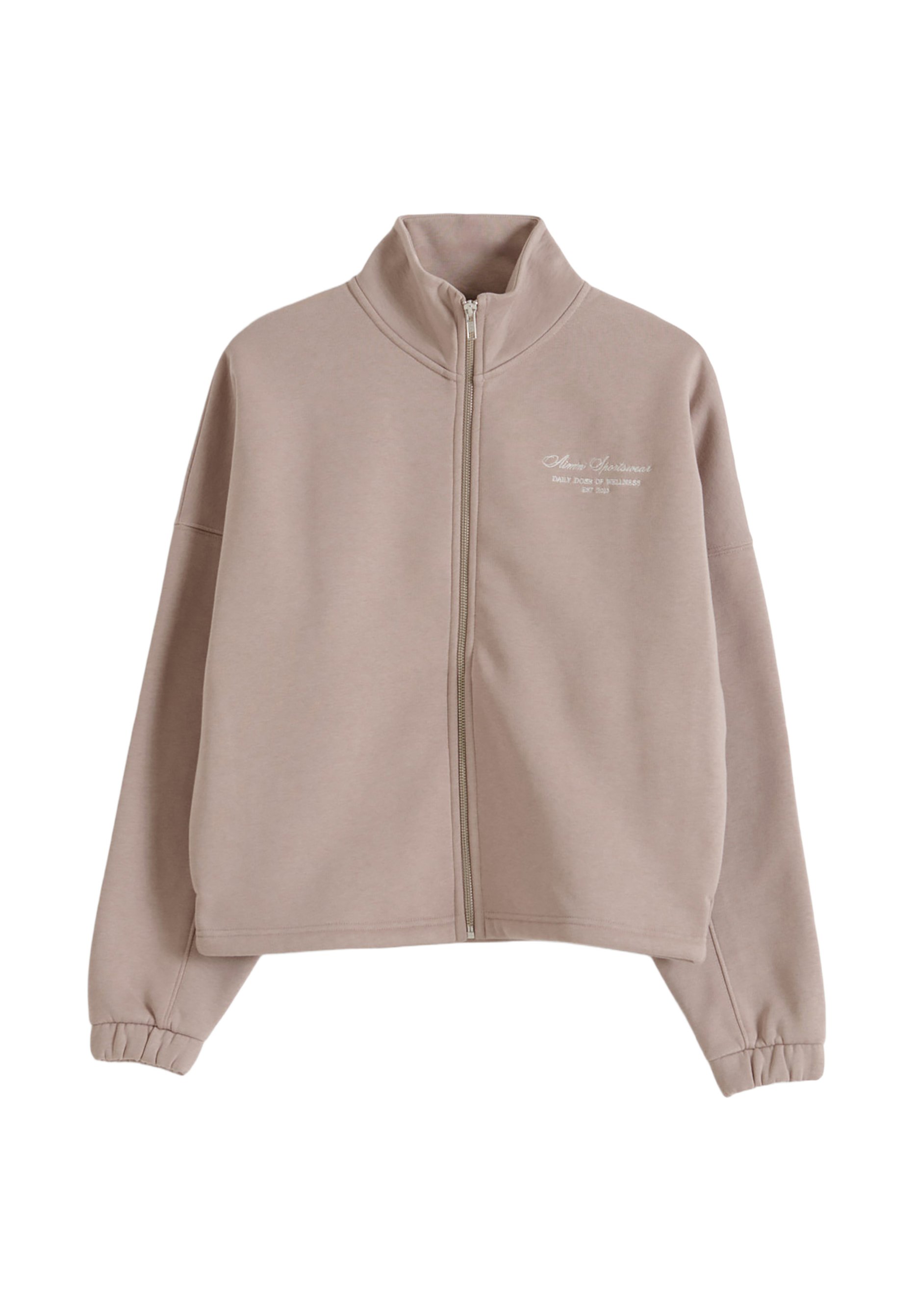 aim'n® SCRIPT ZIP JACKET - Sweatjakke - dark clay/beige - Zalando.no