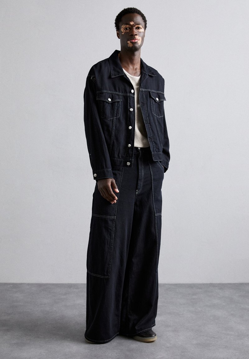 MM6 Maison Margiela JACKET - Denim jacket - black - Zalando.co.uk
