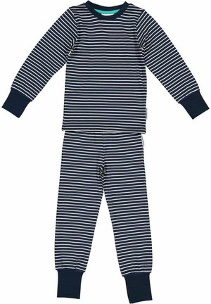 TVÅDELAD SET - Yöasusetti - navy beige