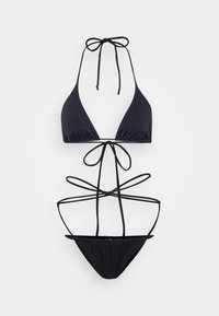 CRISS CROSS BRA BOTTOM - Bikini - black