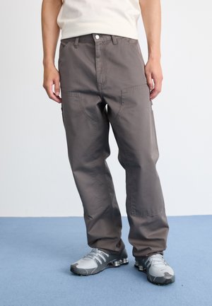 DOUBLE KNEE PANT - Püksid - porphyry rinsed