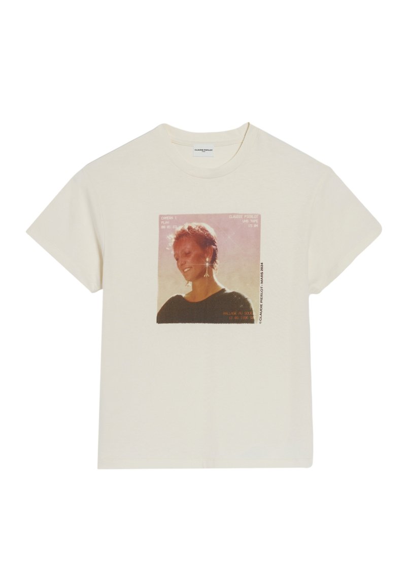 CLAUDIE PIERLOT T-shirt print crème