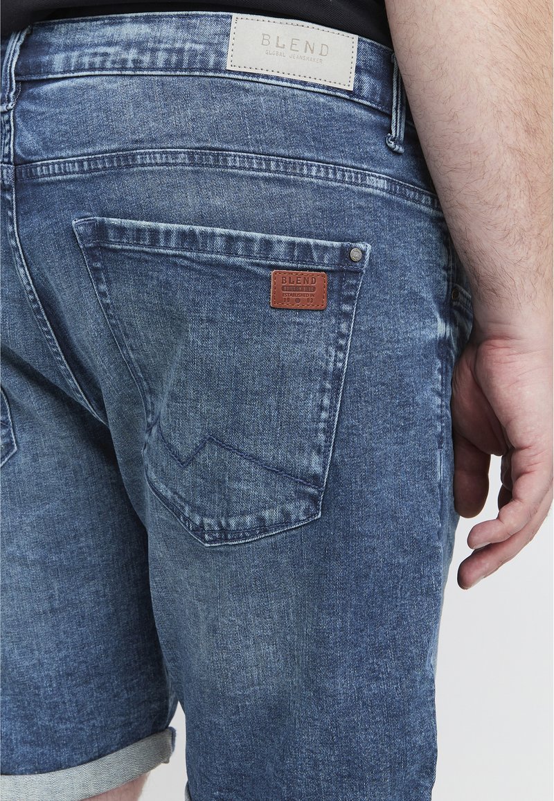 Herren Skinny Fit | Blend BT GRILITSCH Jeans Shorts denim middleblue/blue denim - QB47498 Herren Skinny Fit | Blend BT GRILITSCH Jeans Shorts denim middleblue/blue denim - QB47498
