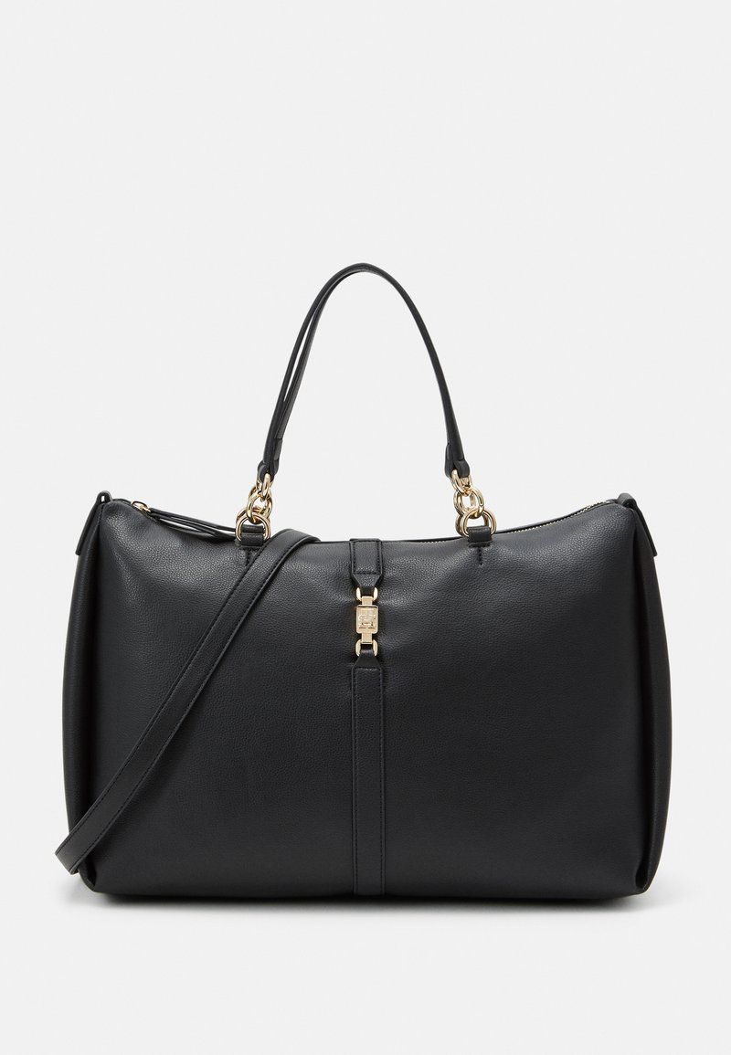 Tommy Hilfiger - FEMININE SATCHEL - Borsa a mano - black, Ingrandire