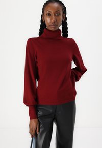 VILA VIAMANDA TURTLE NECK  - Pulóver - cabernet