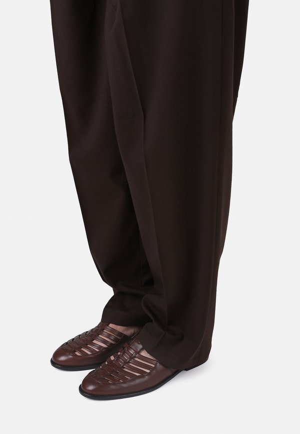 UNISEX - Ankle cuff sandals - chocolate4