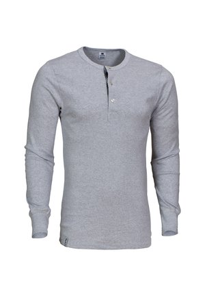 GRANDDAD - ØKOLOGISK BOMULD - Long sleeved top - mottled light grey
