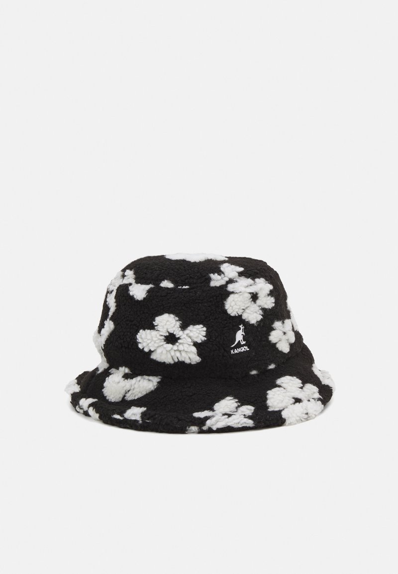 Kangol FLORAL BUCKET UNISEX - Šešir - black/white