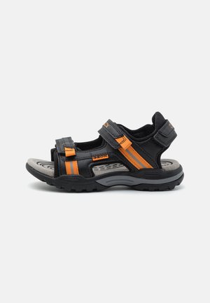 Geox VANIETT Boy J925XA – Sandali Da Trekking Per Ragazzo, Punta Chiusa, Blu Navy, Chiusura A Lacci Rapidi